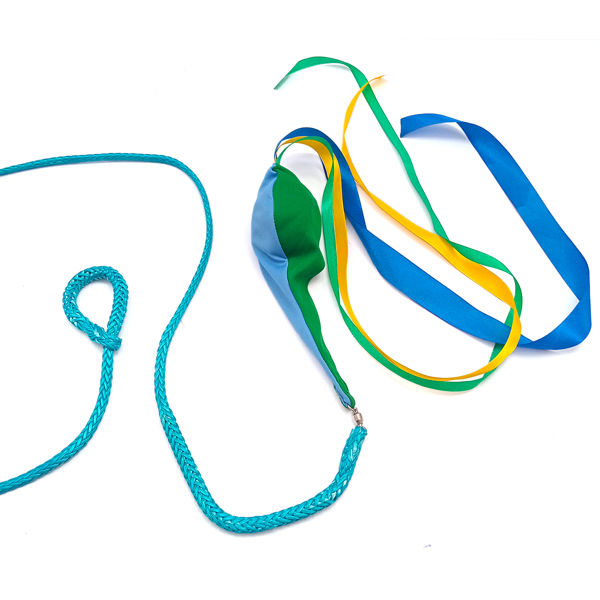 Ribbon Rope Dart by Flow DNA Green & Blue