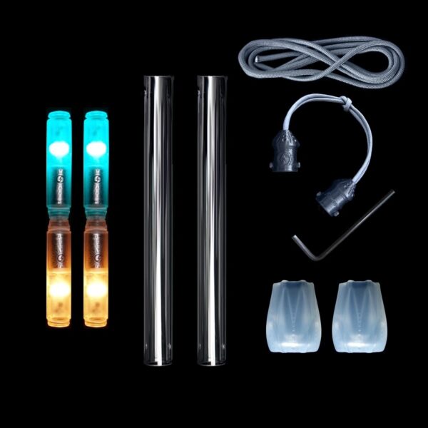 Flowtoys martial flowchucks - 4-capsule nunchuku - disassembled