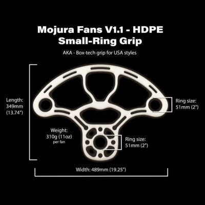 HDPE Mojura Fans V1.1 - 51mm dimensions