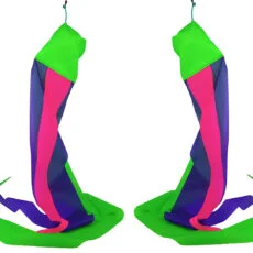 Comet Poi by Vibemasters - Green, Pink, Purple