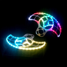 Flow DNA 3D Printed LED Fans - Lights On