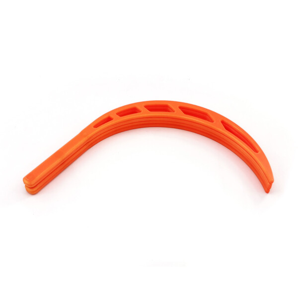 3d printed Flow Buugeng - Orange - collapsed