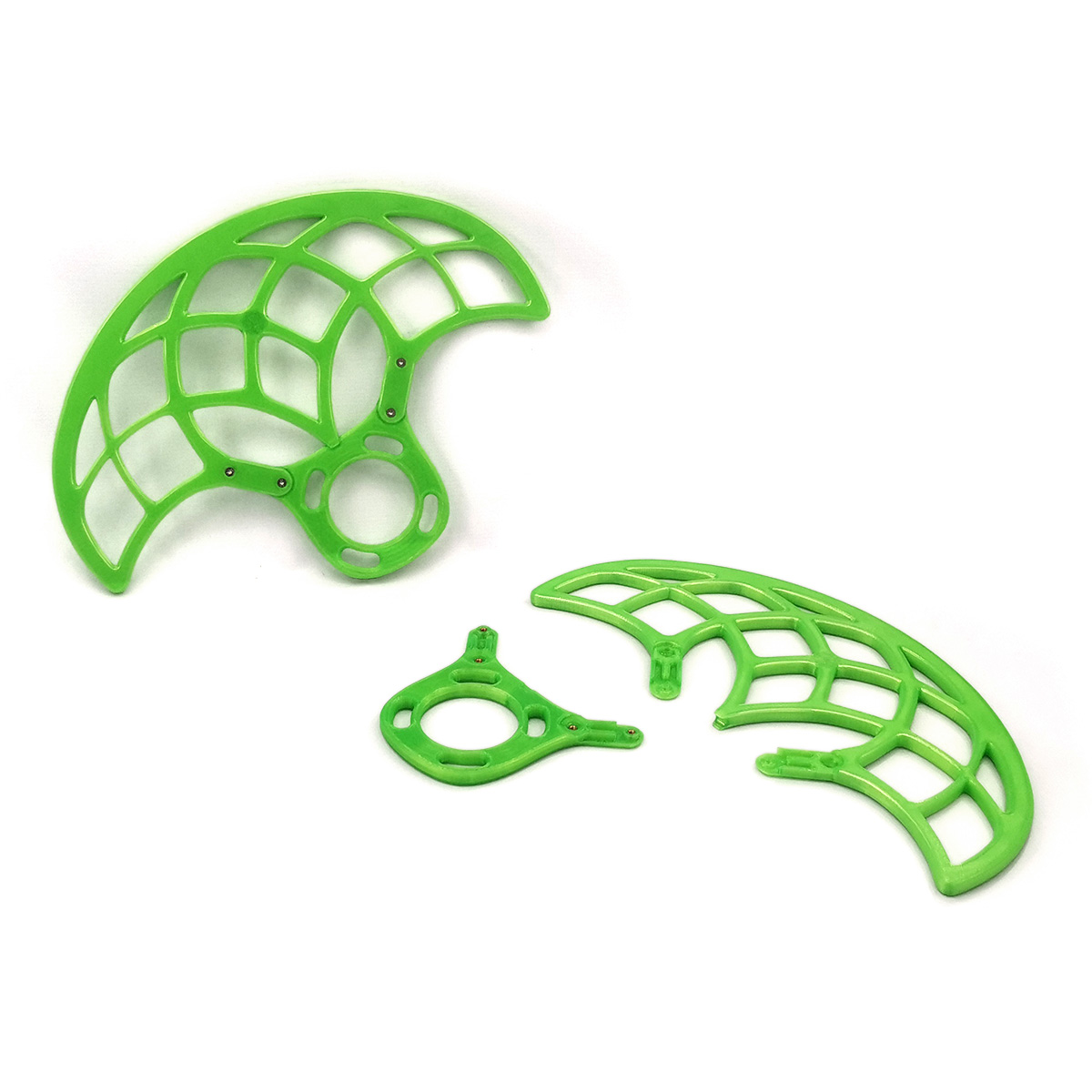 Flow DNA Mojuragrip Plumis Practice Fans - Medium Ring - Neon Green